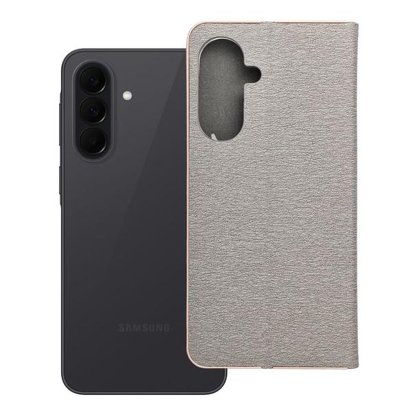 Etui z klapką na Samsung A37 5G Luna Book Gold srebrne