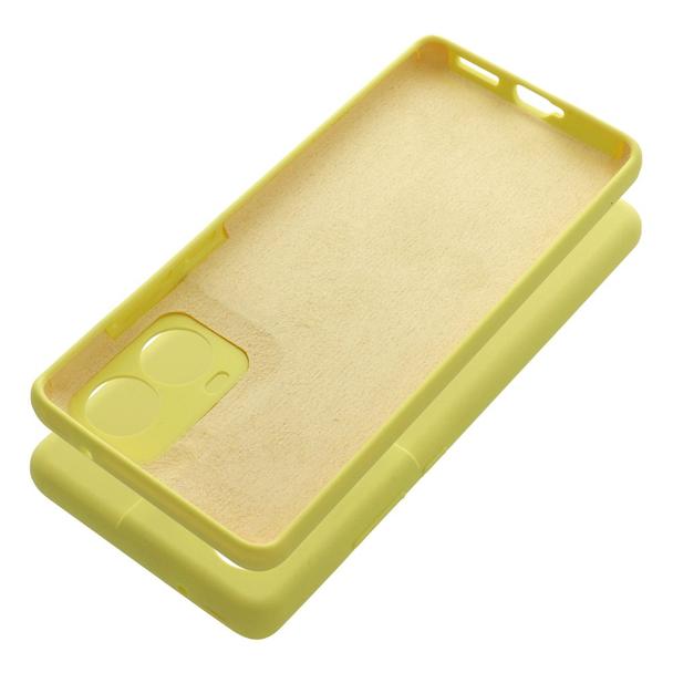 Futerał SILICONE 2mm do MOTOROLA G85 5G żółty