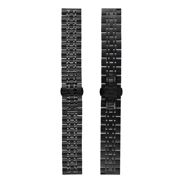 Pasek do zegarka 22 mm Titmo Strap S4 stalowa bransoleta czarny