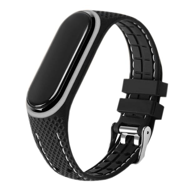 Pasek z elastomeru LIFESTYLE do XIAOMI Mi Band 7 czarny (03)