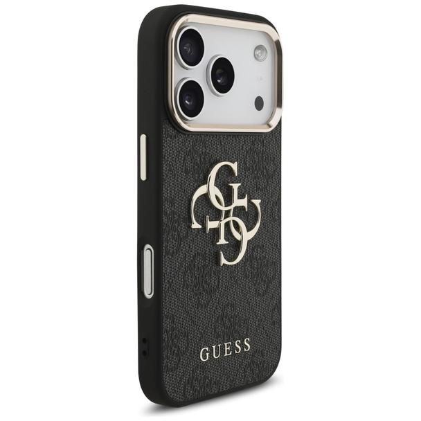 GUESS futerał do IPHONE 18 Pro / 17 Pro GUE005483 (PU W/ Big 4G Classic Logo) czarny złoty
