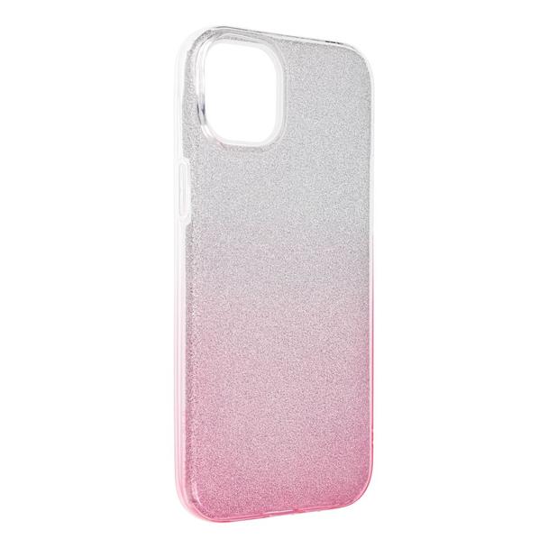 Futerał do iPhone 15 PLUS Shining transparentny różowy