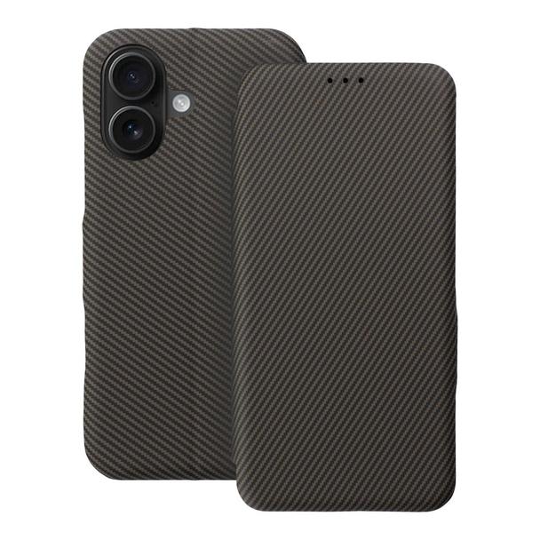 Etui z klapką na iPhone 16 Folio Side Magnet brązowe