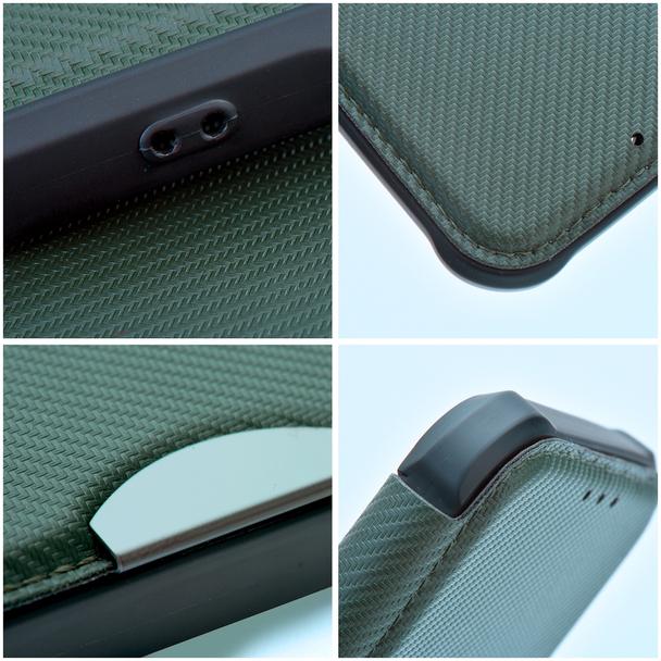 Etui z klapką na Samsung S24 FE Razor Book ciemnozielone