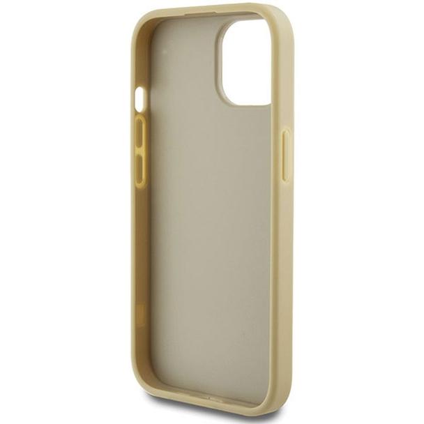 GUESS futerał do IPHONE 15 Plus GUHCP15MHG4SGD (Fixed Glitter Big 4G) złoty