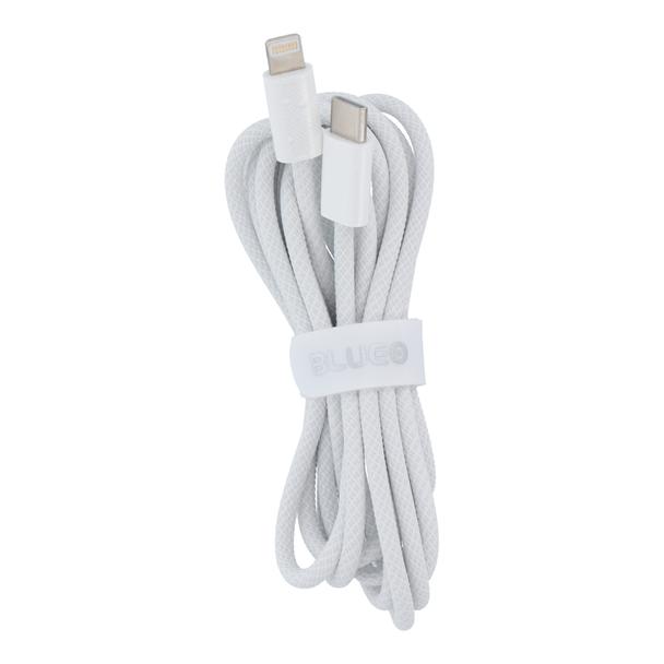 BLUEO kabel Typ C do Lightning QC4.0 60MB/S PD60W 2 m biały