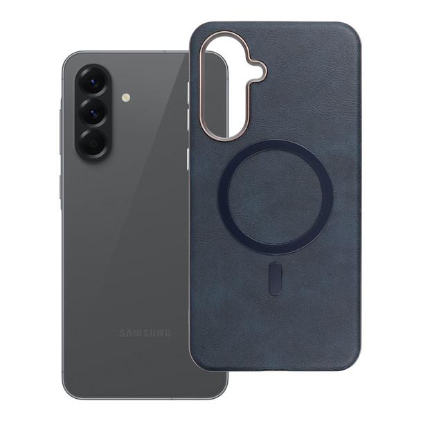 Etui na Samsung A56 Gentleman Mag Cover zgodne z MagSafe granatowe