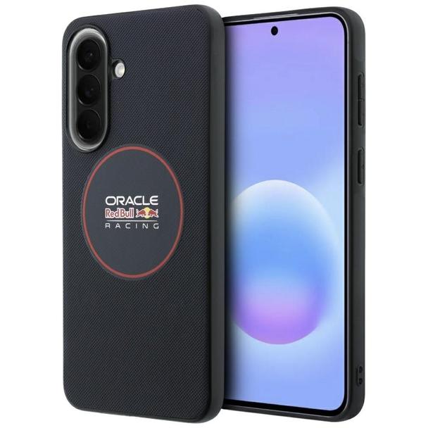 RED BULL futerał do SAMSUNG A57 RBHCA5724PUILVR (Meshed PU Red Ring & Metal Buttons) granatowy