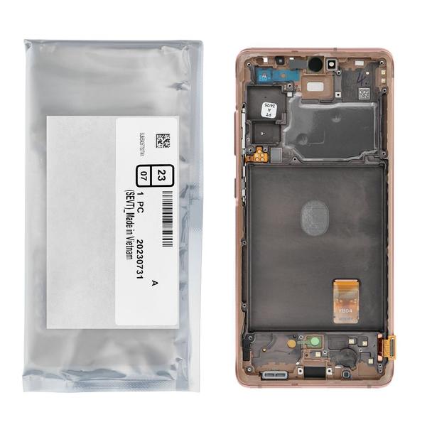 ServicePack Wyświetlacz LCD SAMSUNG S20 FE 4G/5G G780F/G781F GH82-24219F Orange