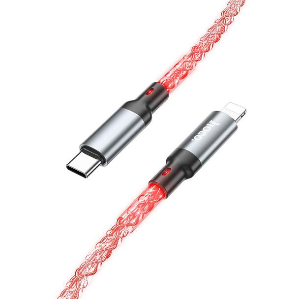 Kabel USB C do Lightning Hoco PD 20W 1 m U112 szary