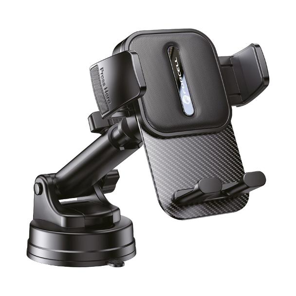 Uchwyt na telefon do samochodu uniwersalny Forcell F-Grip Guardian do szyby / deski czarny