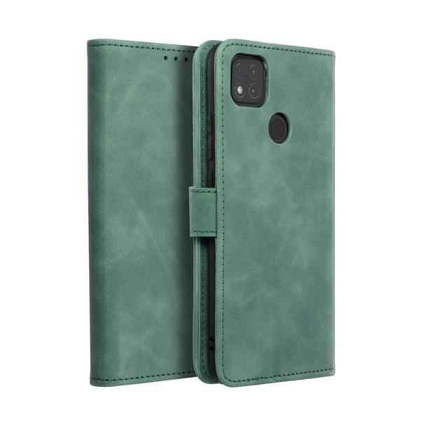 Etui z klapką na Xiaomi Redmi 9C / 9C NFC Tender Book zielone
