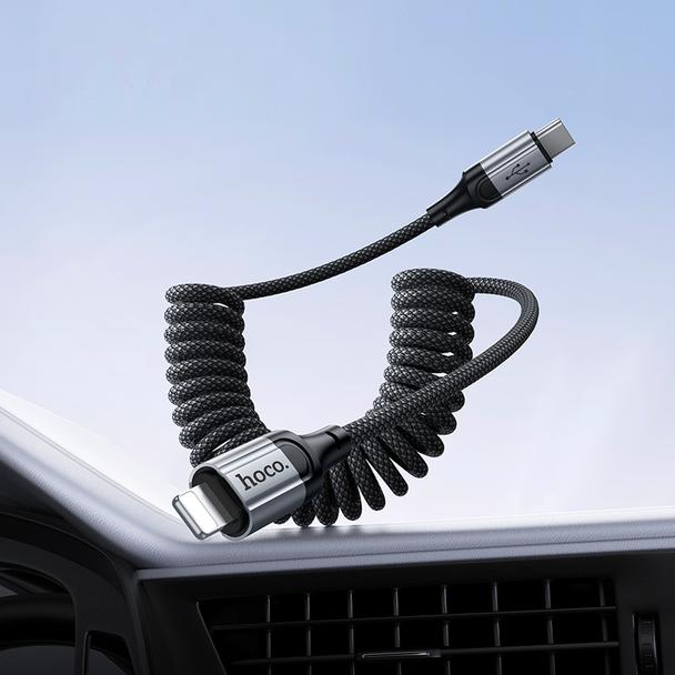 Kabel USB C do Lightning Hoco PD 2,4A 1,5 m X121 czarny