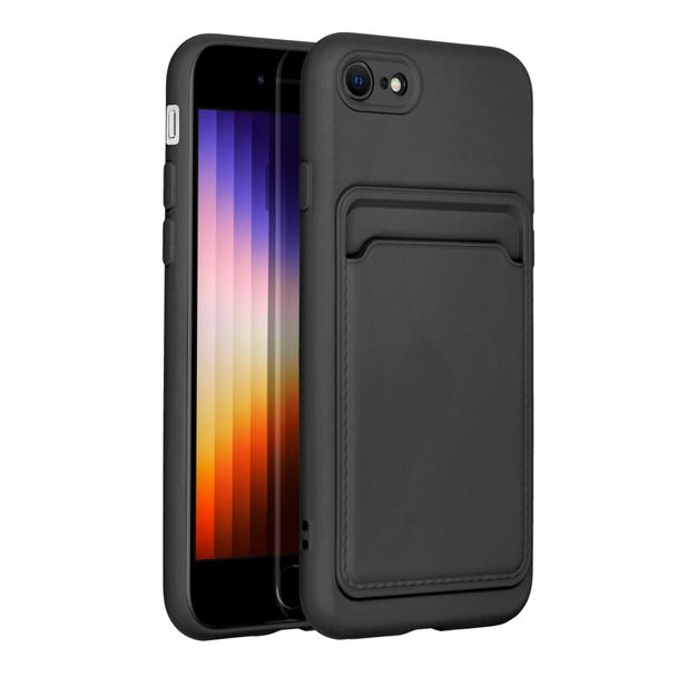 Futerał CARD CASE do IPHONE 7 / 8 / SE 2020 / SE 2022 czarny