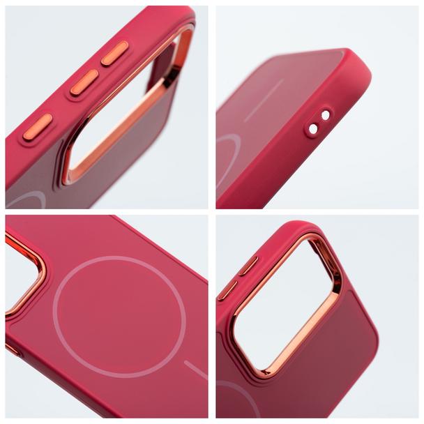 Futerał do Samsung A55 Frame Mag Cover zgodny z MagSafe magenta