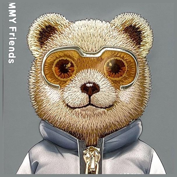 NIMMY futerał COOL&CUTE 2.0 Bear do IPHONE 16 Pro Max szary