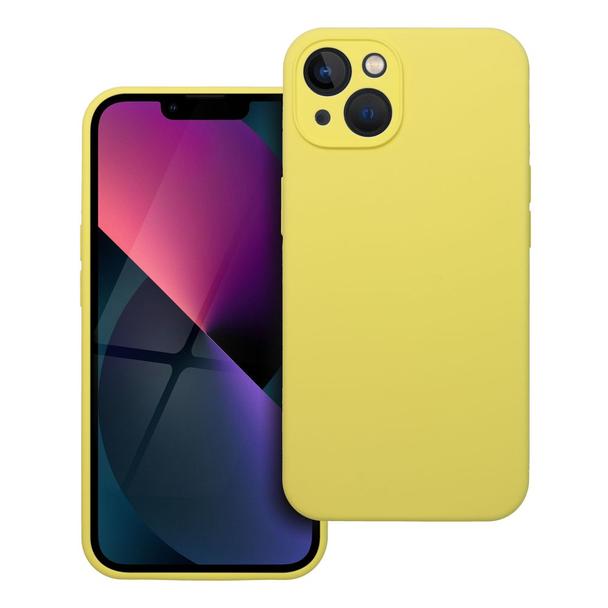 Futerał do iPhone 13 Silicone 2mm żółty