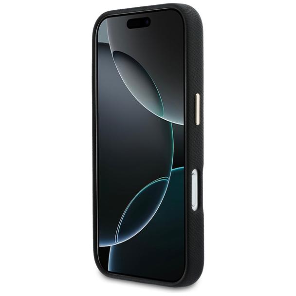 GUESS futerał do IPHONE 17 Pro Max GUHCP17X5PS4RGGK (PU FW Resin Logo) czarny