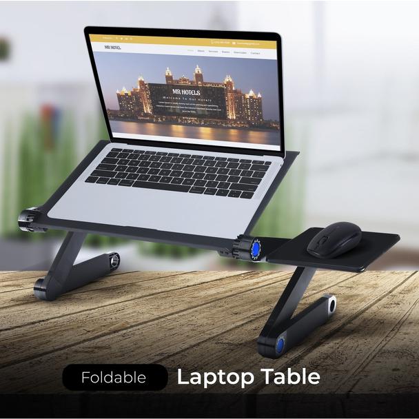 Podstawka pod laptop uniwersalna regulowana + chłodzenie YL-803 czarna