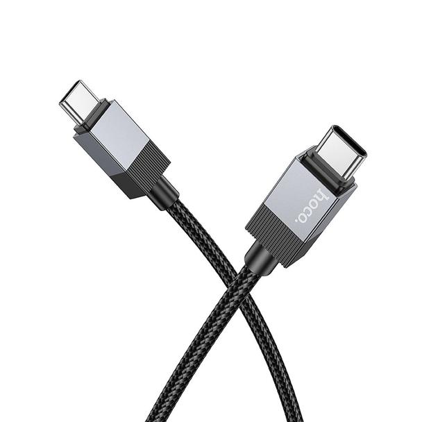 Kabel USB C do USB C Hoco 3A 60W 1 m X110 czarny
