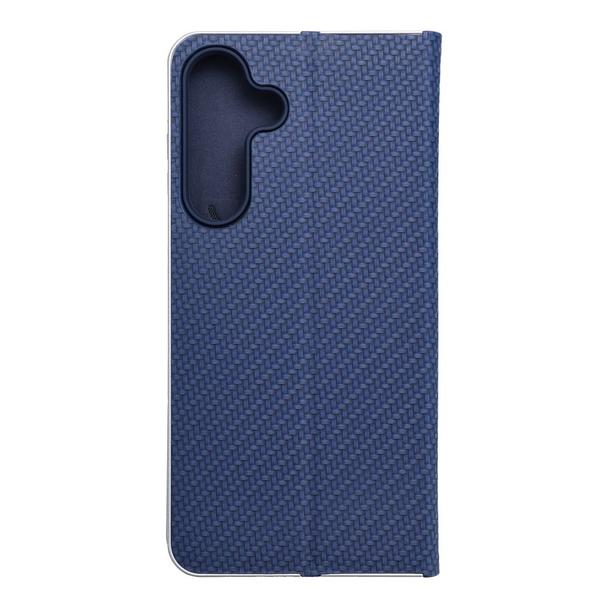 Etui z klapką na Samsung S25 FE Luna Book Carbon niebieskie