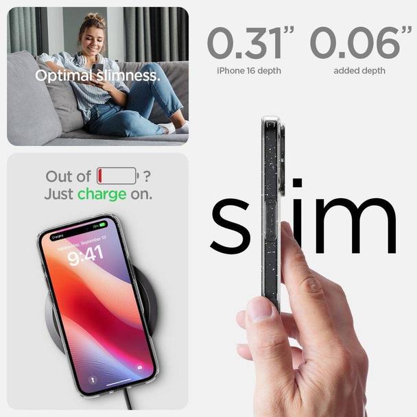 SPIGEN futerał LIQUID CRYSTAL do IPHONE 16 Plus glitter crystal