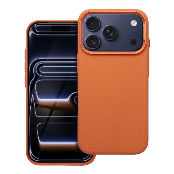 Etui na iPhone 18 Pro / 17 Pro K-Look zgodne z MagSafe pomarańczowe
