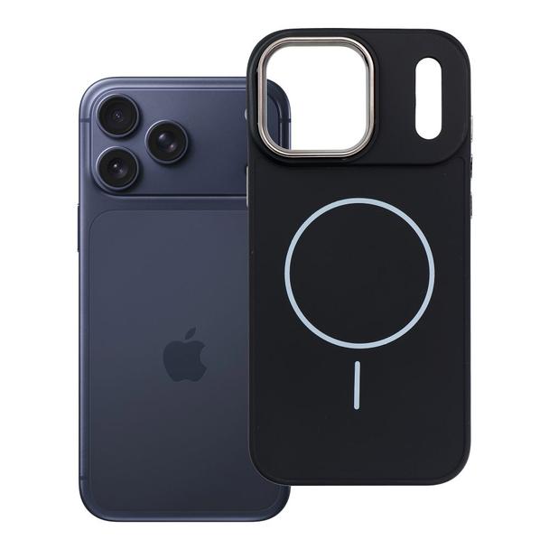 Futerał do iPhone 17 PRO MAX Frame Mag Cover zgodny z MagSafe czarny