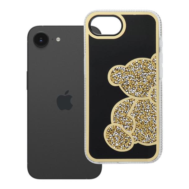 Futerał do iPhone 16e (SE 4 2025) / 17e Teddy Bear złoty