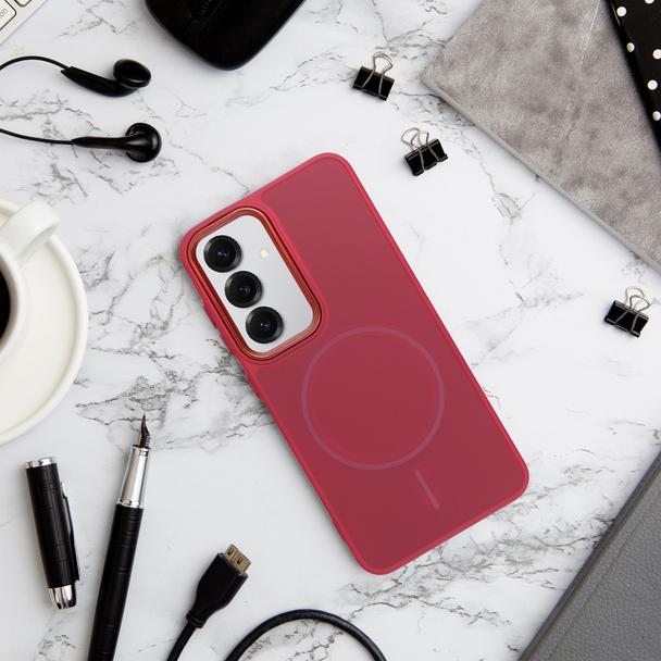 Futerał do Samsung S26 Frame Mag Cover zgodny z MagSafe magenta
