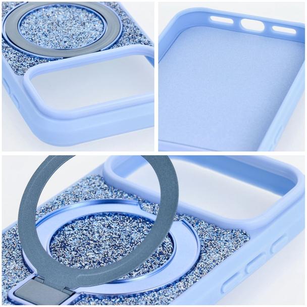 Etui na iPhone 18 Pro / 17 Pro Quartz Circle Stand Mag Cover jasnoniebieskie