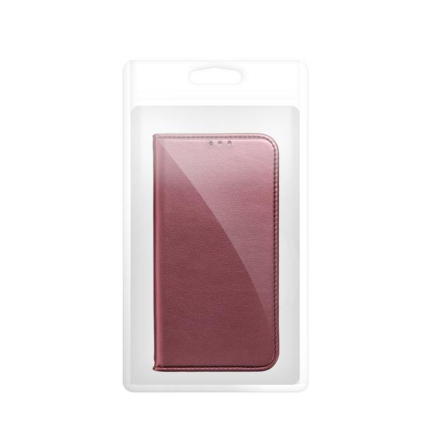 Etui z klapką na Xiaomi Redmi 17C Smart Magneto burgundowe