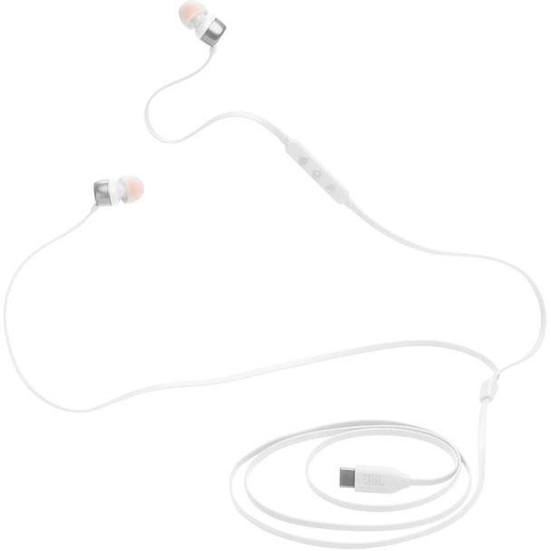 Słuchawki przewodowe douszne USB C JBL Tune 310C białe