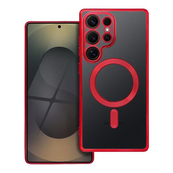 Futerał do Samsung S25 EDGE Electro Mag Cover zgodny z MagSafe czerwony