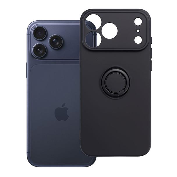 Etui na iPhone 17 Pro Max / 18 Pro Max Silicone Ring czarne
