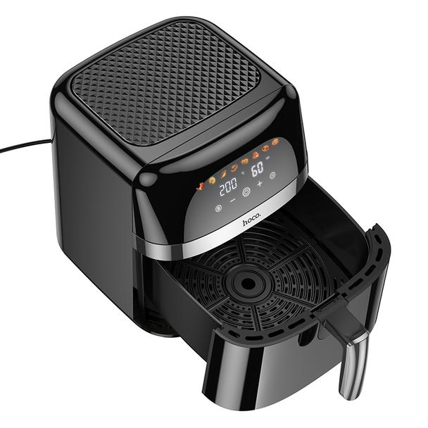 Frytkownica beztłuszczowa Air Fryer Hoco z ekranem dotykowym 8L 1700W HE20 czarna