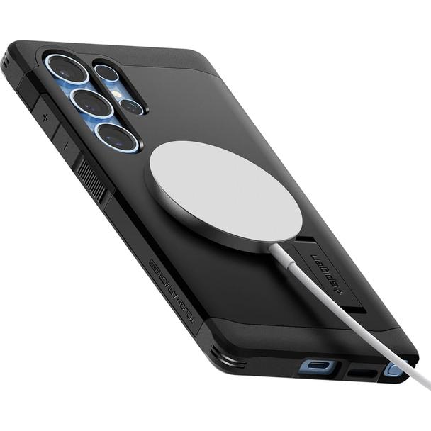 SPIGEN futerał TOUGH ARMOR kompatybilny z MagSafe do SAMSUNG S25 Ultra black