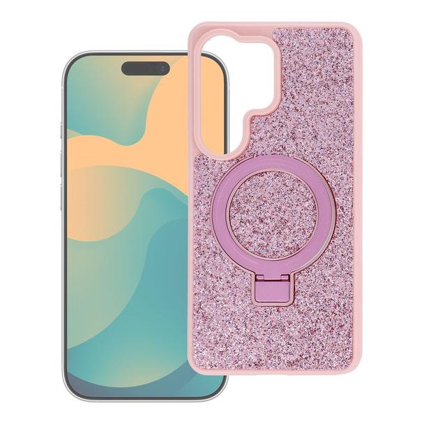 Etui na Samsung S26 Ultra Quartz Circle Stand Mag Cover różowe