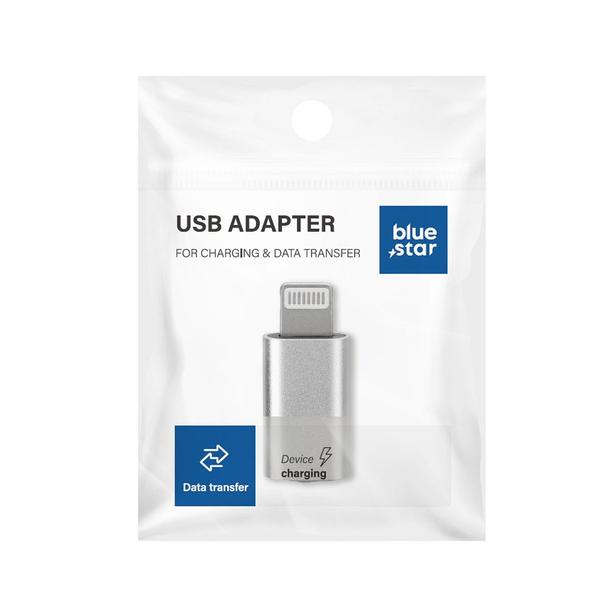 Adapter USB C do Lightning Blue Star biały