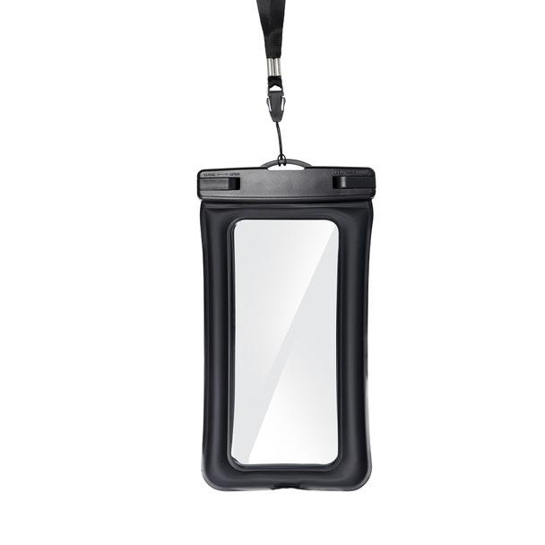 Etui na telefon uniwersalne wodoodporne z plastikowym zamknięciem AIRBAG czarne