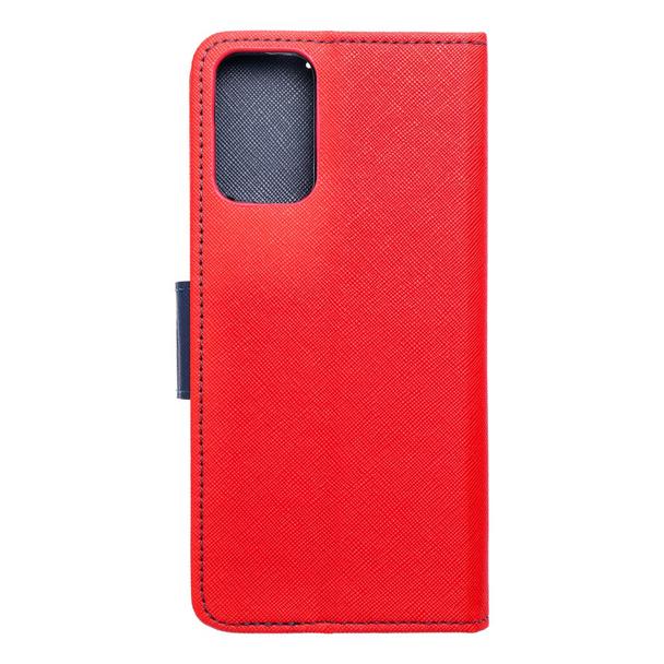 Etui z klapką na Motorola Moto G35 5G Fancy Book czerwono-granatowe