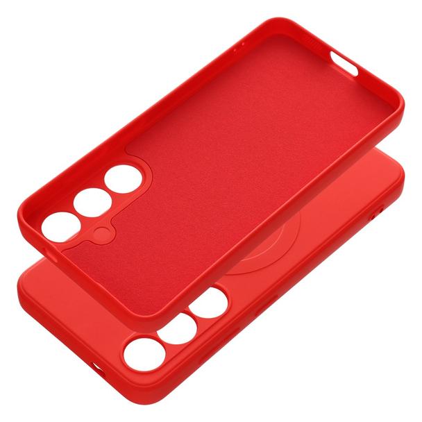 Futerał do Samsung S24 Silicone Mag Cover zgodny z MagSafe czerwony
