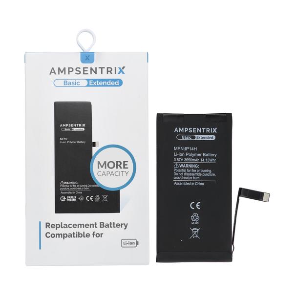 AmpSentrix Basic bateria do iPhone 14 (zwiększona pojemność 3650 mAh )