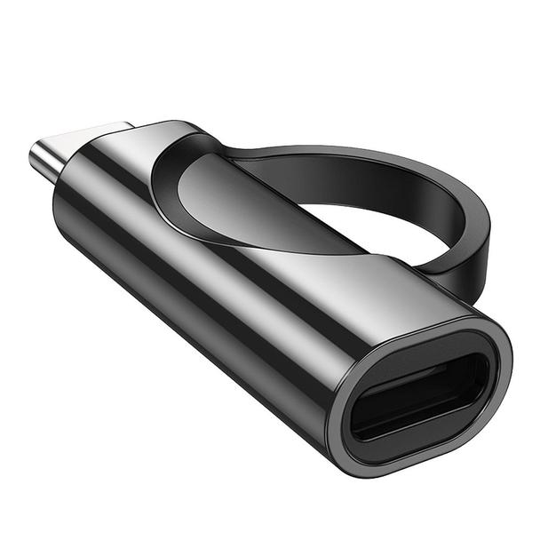 Adapter USB C do Lightning Hoco 3A 60W z wyświetlaczem UA32A czarny