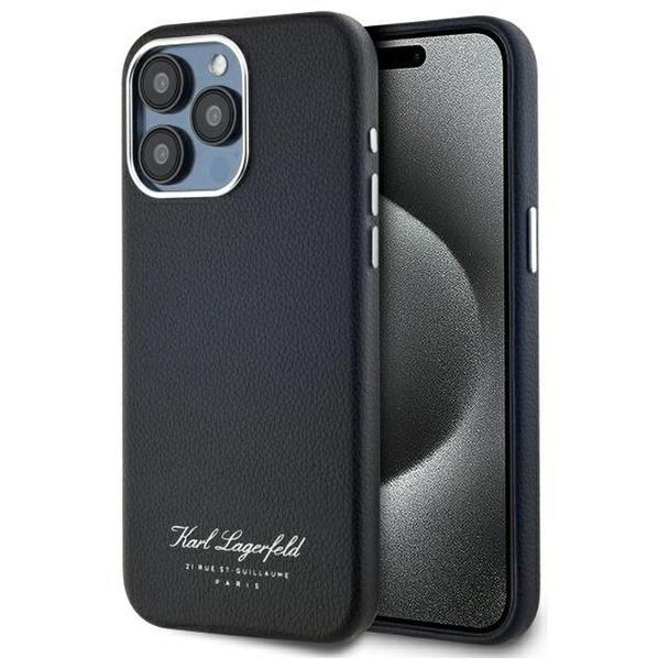 KARL LAGERFELD futerał do IPHONE 15 Pro Max KLHCP15XPGWCMKHK (FW PU Hotel RSG) black