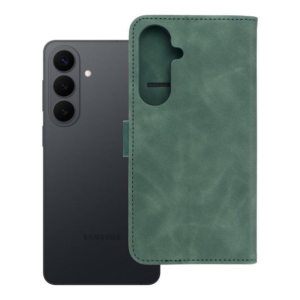 Etui z klapką na Samsung S26 PLUS Tender Book zielone
