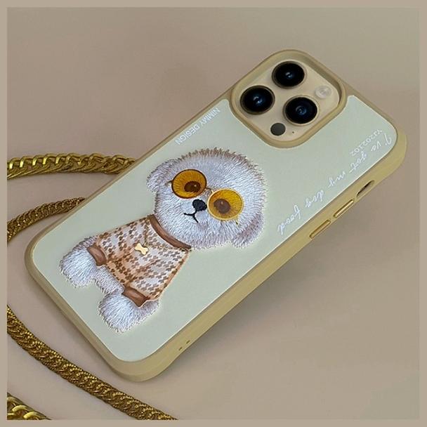 NIMMY futerał GLASSES COOL DOG do IPHONE 15 Pro khaki
