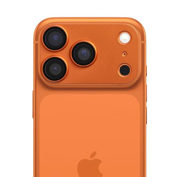 Szkło hartowane na aparat AR+AF Full Metal do IPHONE 17 PRO pomarańczowe