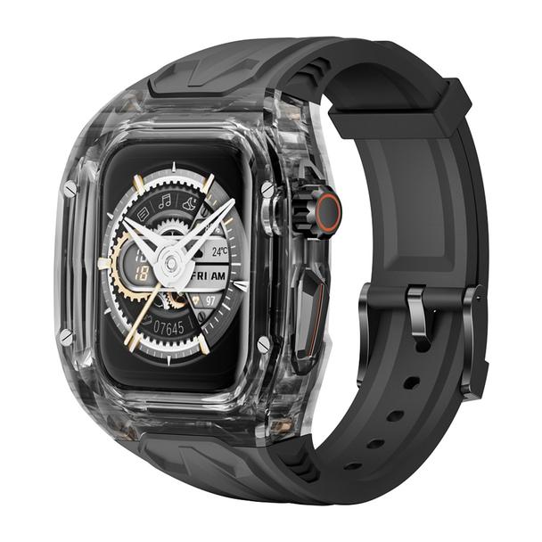 WiWU - Pasek do smartwatcha Wi-WB014 2w1 Armor Watch Band 49mm - czarny