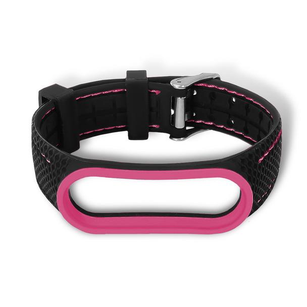 Pasek z elastomeru LIFESTYLE do XIAOMI Mi Band 7 czarny (06)